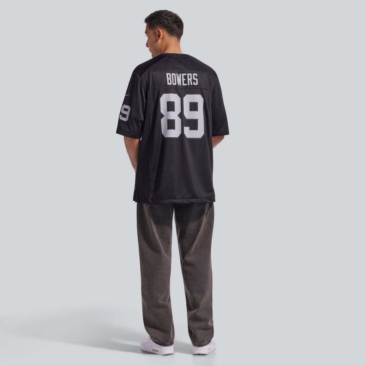 Men's Las Vegas Raiders Brock Bowers Nike Black  Player Game Jersey
