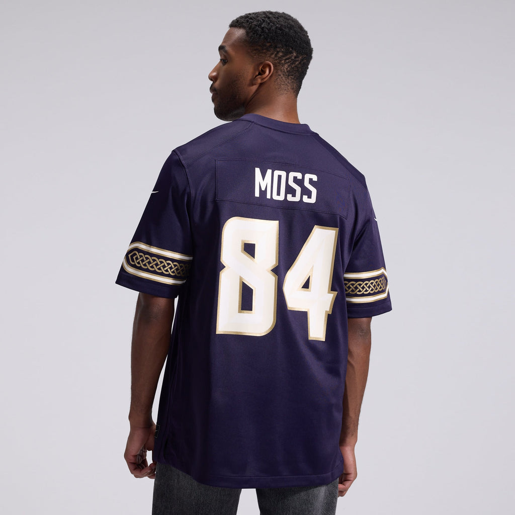 Men's Minnesota Vikings Randy Moss Nike Purple 2026 Rivalries Collection Game Jersey