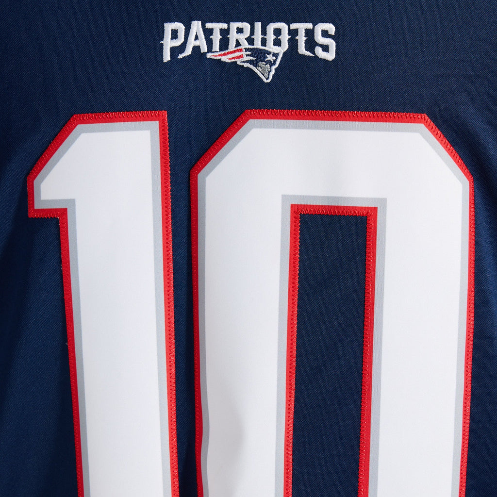 Men's New England Patriots Drake Maye Nike Navy Team Vapor F.U.S.E. Stitched Limited Jersey