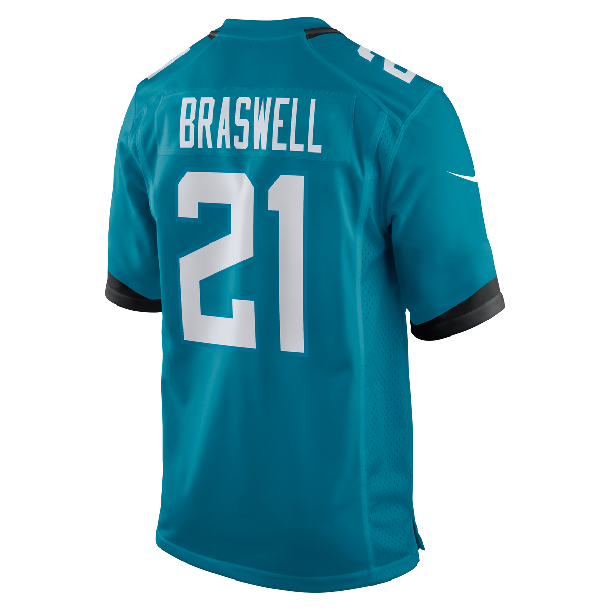 Men's Jacksonville Jaguars Christian Braswell Nike  Teal Team Game Jersey