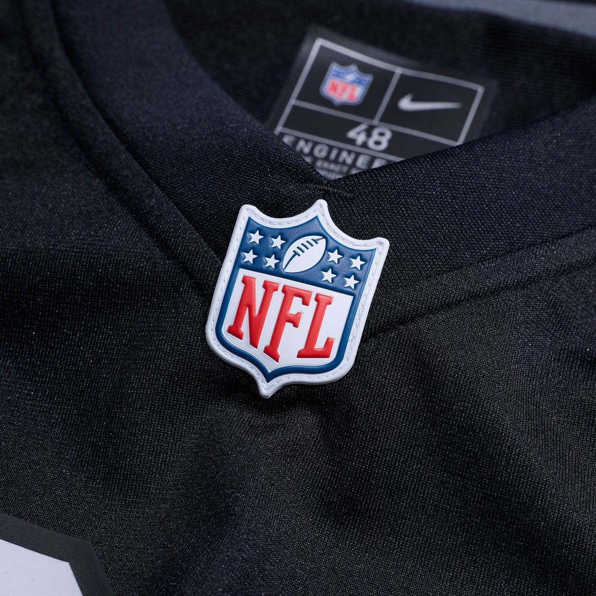 Men's Las Vegas Raiders Number 1 Dad Nike Black Game Jersey
