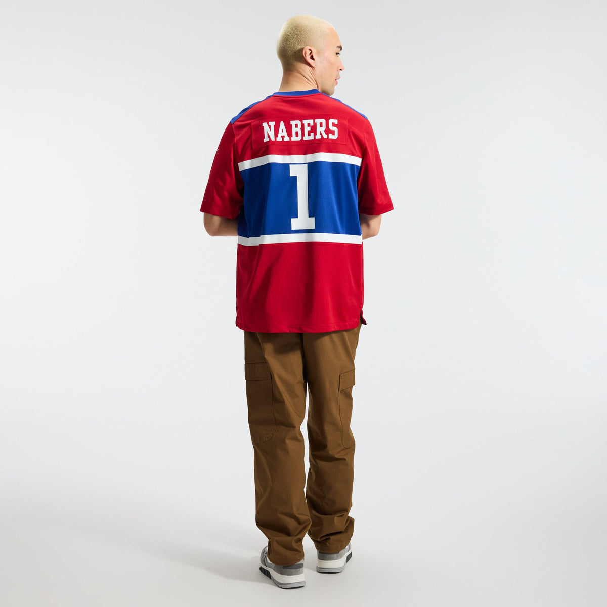 Men's New York Giants Malik Nabers Nike Century Red Alternate Game Jersey