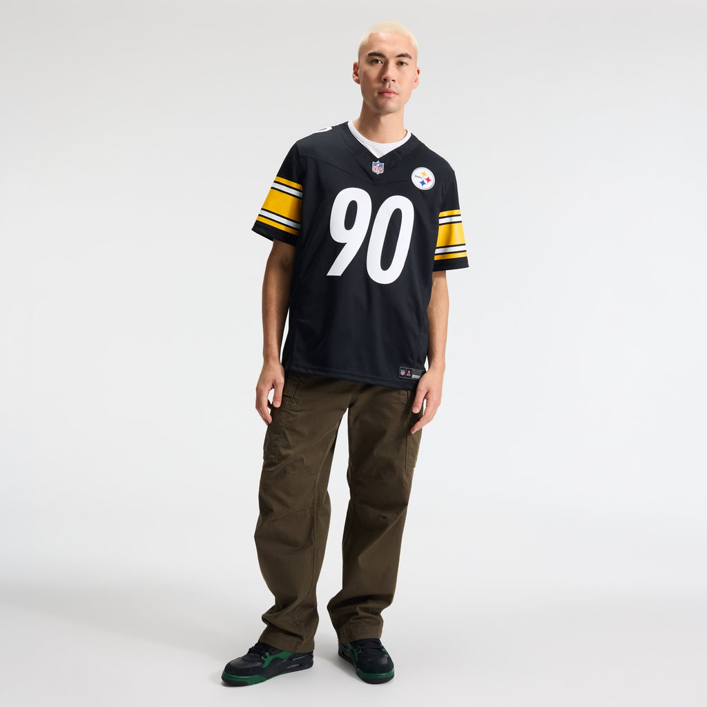 Men's Pittsburgh Steelers T.J. Watt Nike Gold Alternate Vapor F.U.S.E. Stitched Limited Jersey