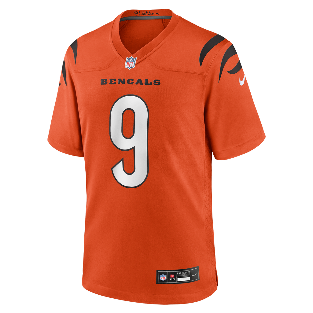 Men's Cincinnati Bengals Joe Burrow Nike Black Player Game Jersey