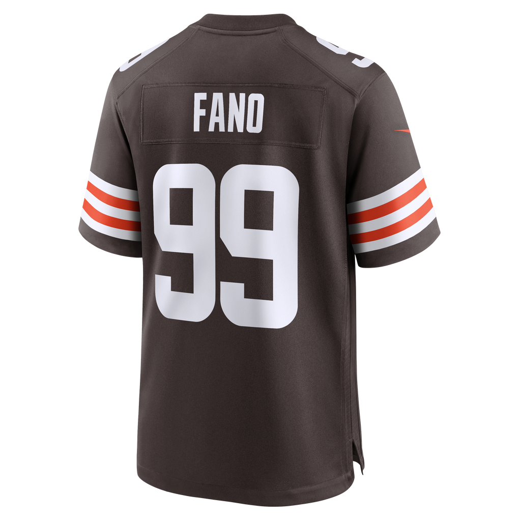 Men's Cleveland Browns Logan Fano Nike Brown Team Game Jersey