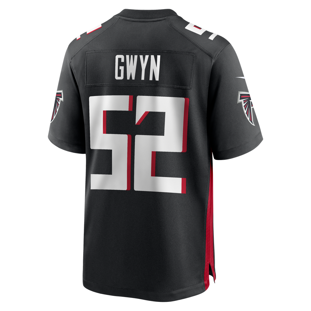Men's Atlanta Falcons Jovaughn Gwyn Nike  Black Team Game Jersey