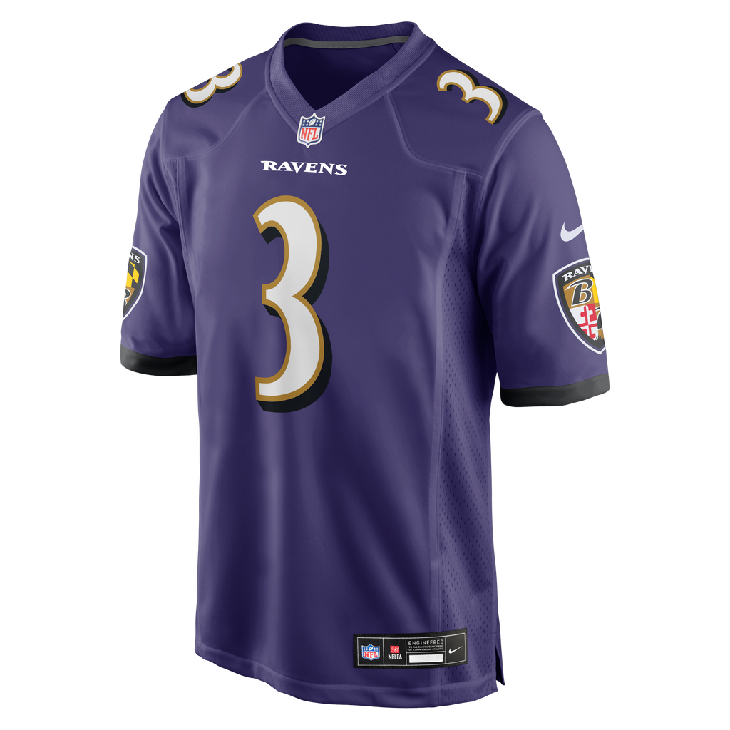 Men's Baltimore Ravens Chidobe Awuzie Nike  Purple Team Game Jersey
