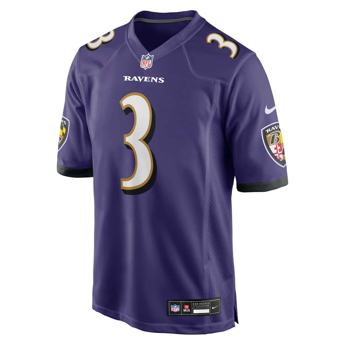 Men's Baltimore Ravens Chidobe Awuzie Nike  Purple Team Game Jersey