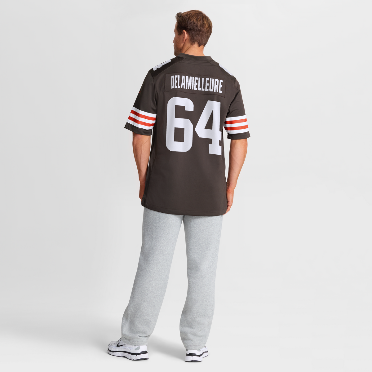 Men's Cleveland Browns Joe DeLamielleure Nike Brown Game Retired Player Jersey