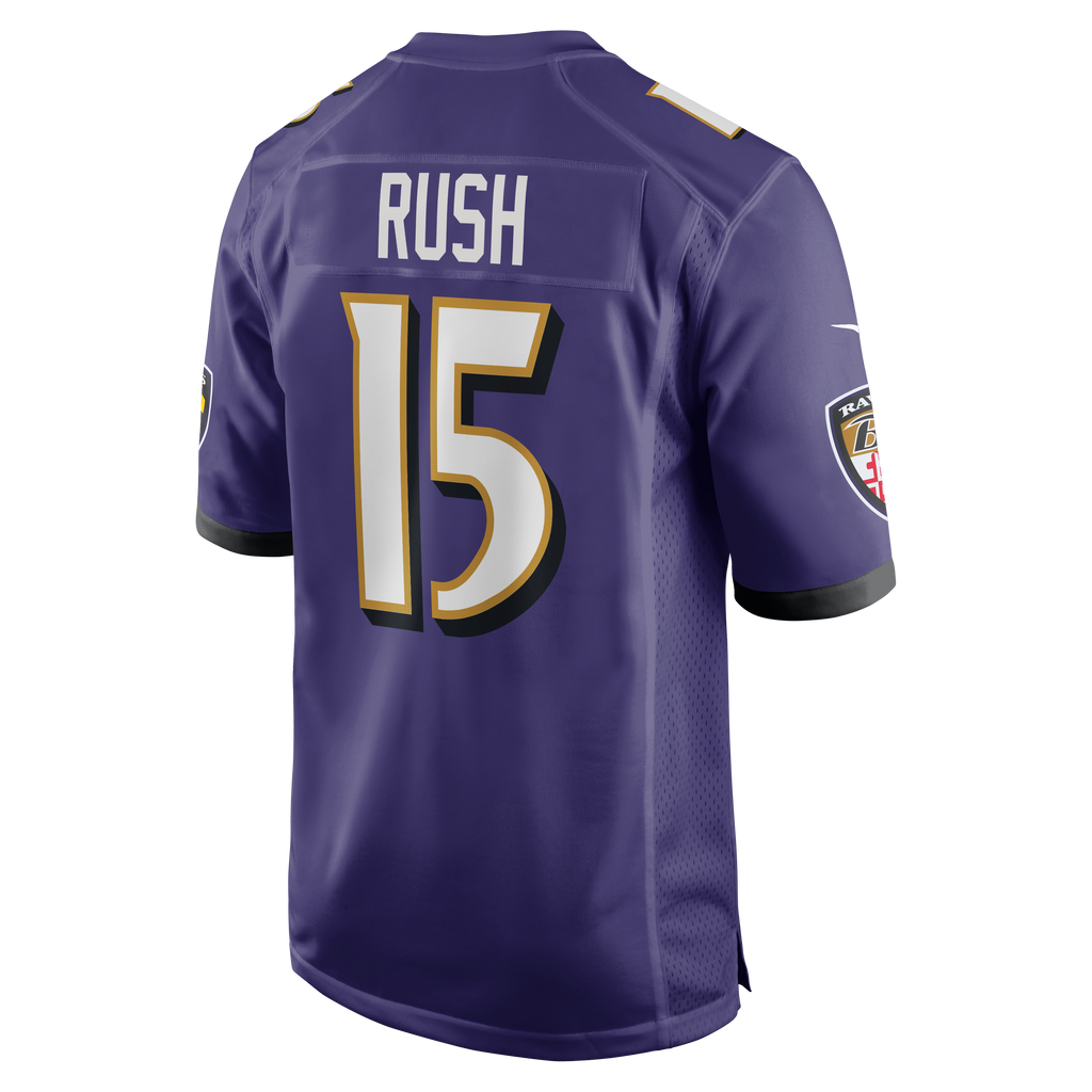 Men's Baltimore Ravens Cooper Rush Nike  Purple Team Game Jersey