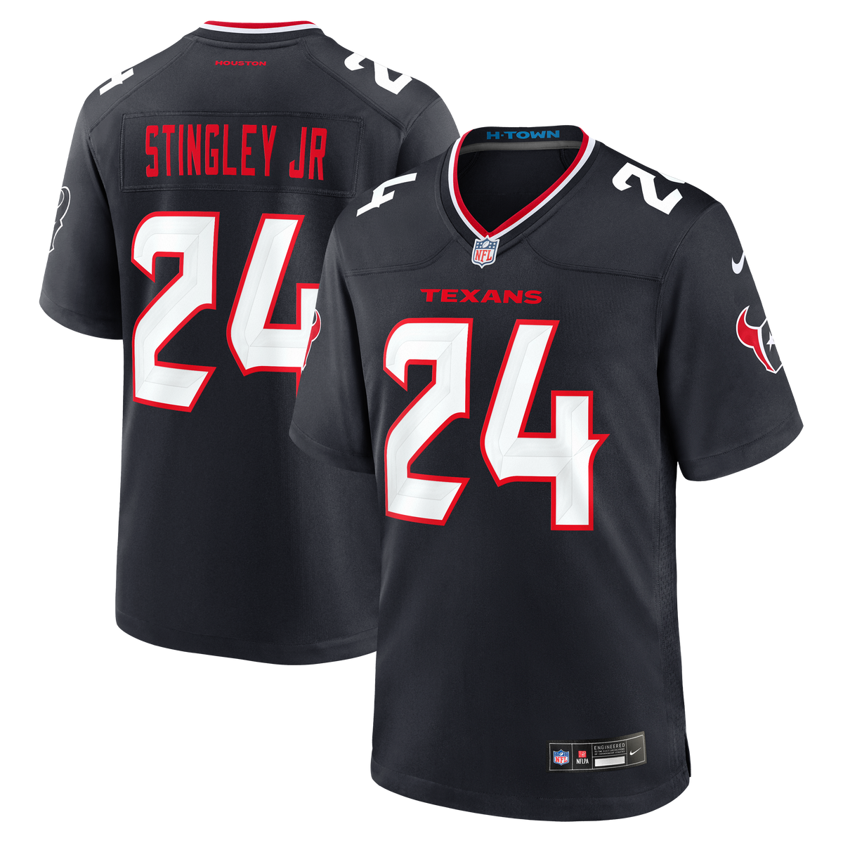 Men's Houston Texans Derek Stingley Jr. Nike Red Alternate Game Jersey