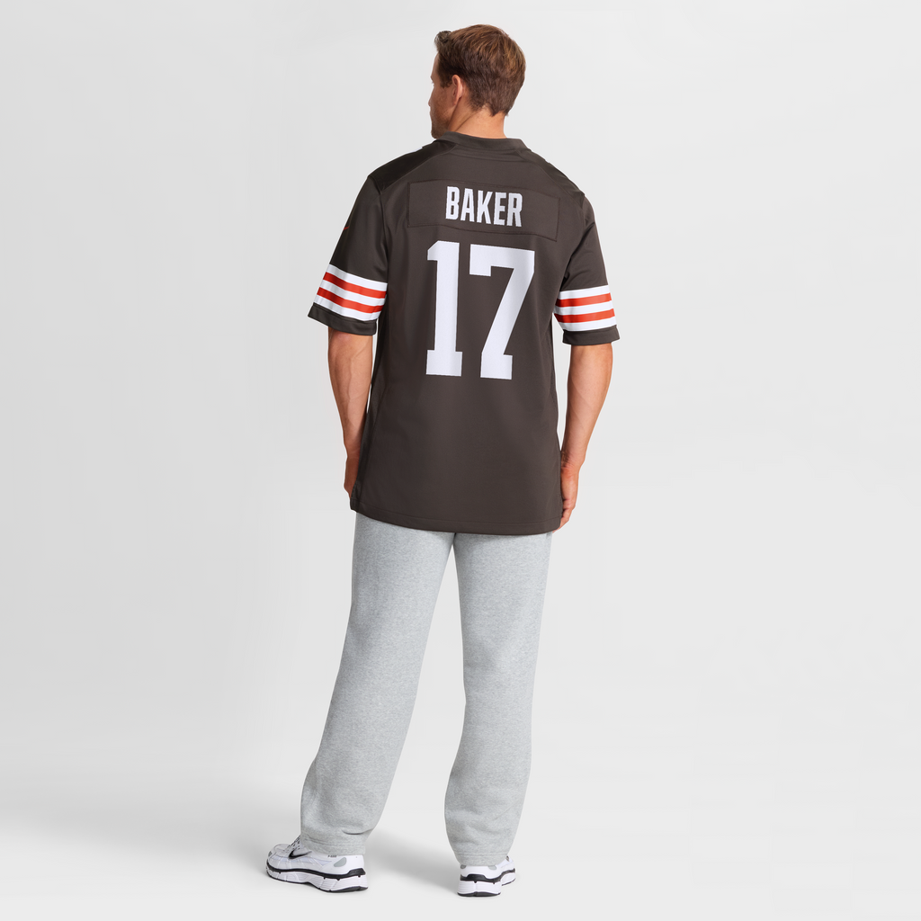 Men's Cleveland Browns Jerome Baker Nike  Brown Team Game Jersey