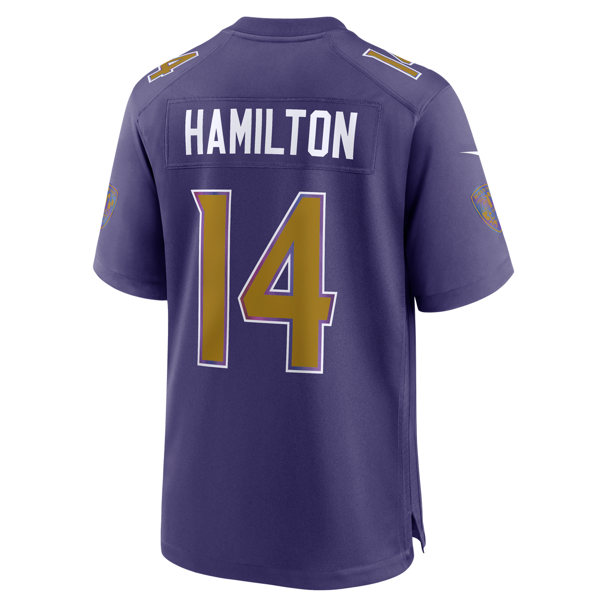 Men's Baltimore Ravens Kyle Hamilton Nike Purple Alternate Game Jersey