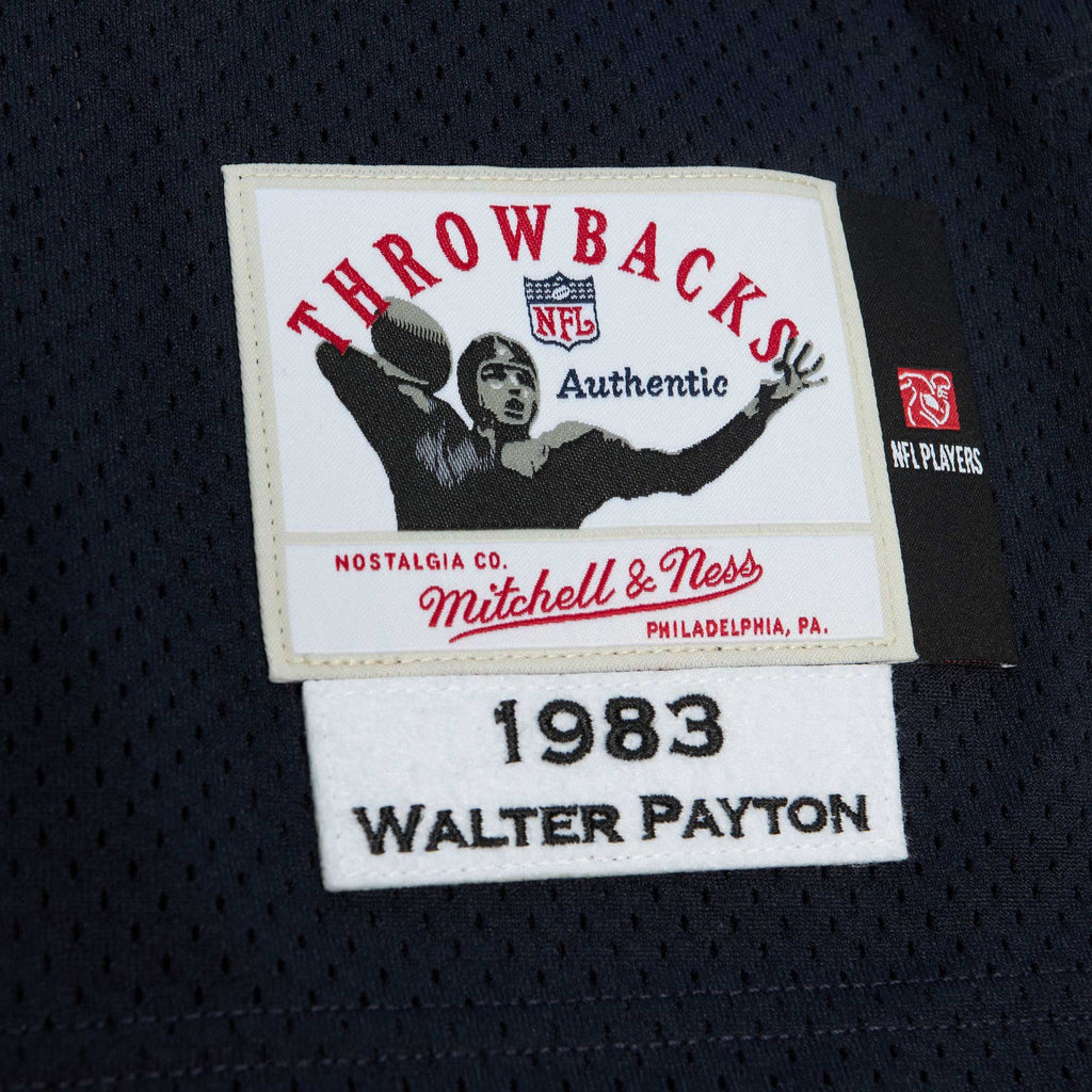 Men's Chicago Bears 1985 Walter Payton Mitchell & Ness White Authentic Throwback Retired Player Jersey