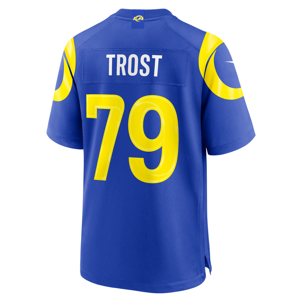 Men's Los Angeles Rams Keagen Trost Nike Royal Team Game Jersey
