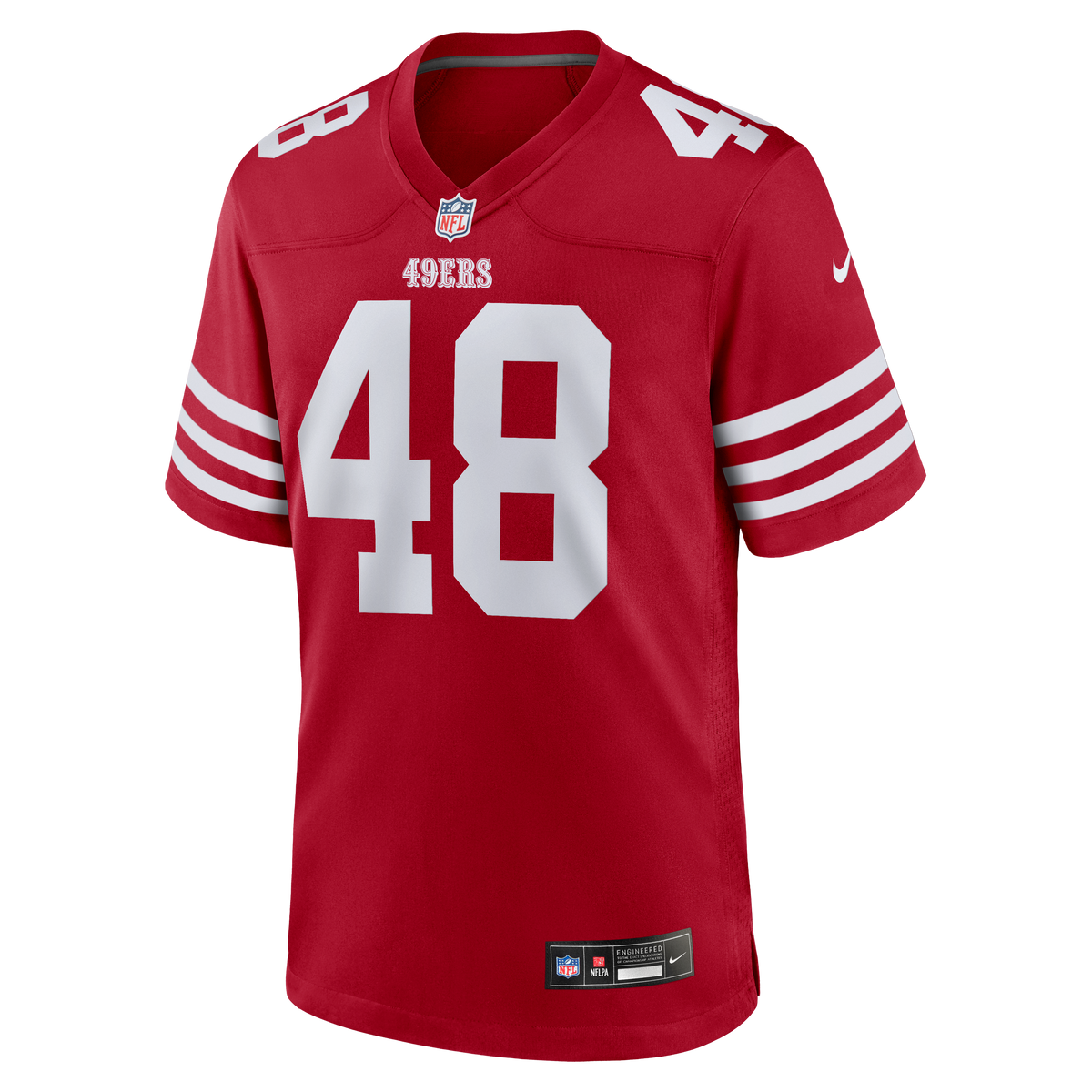 Men's San Francisco 49ers Tatum Bethune Nike  Scarlet  Game Jersey