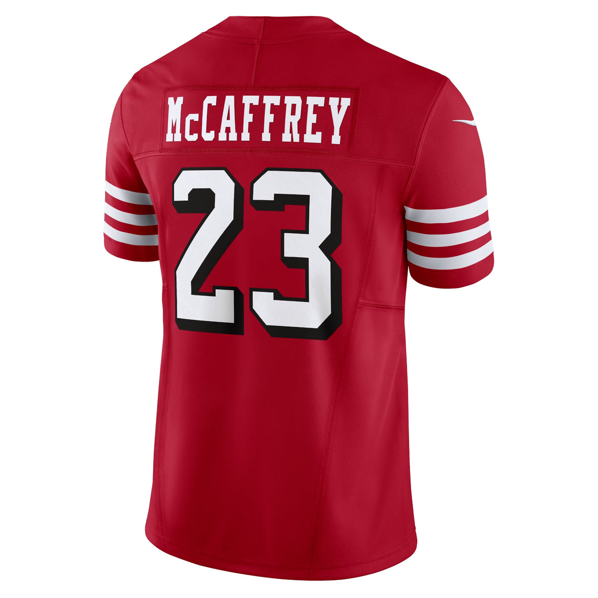 Men's San Francisco 49ers Christian McCaffrey Nike White Vapor F.U.S.E. Limited Jersey