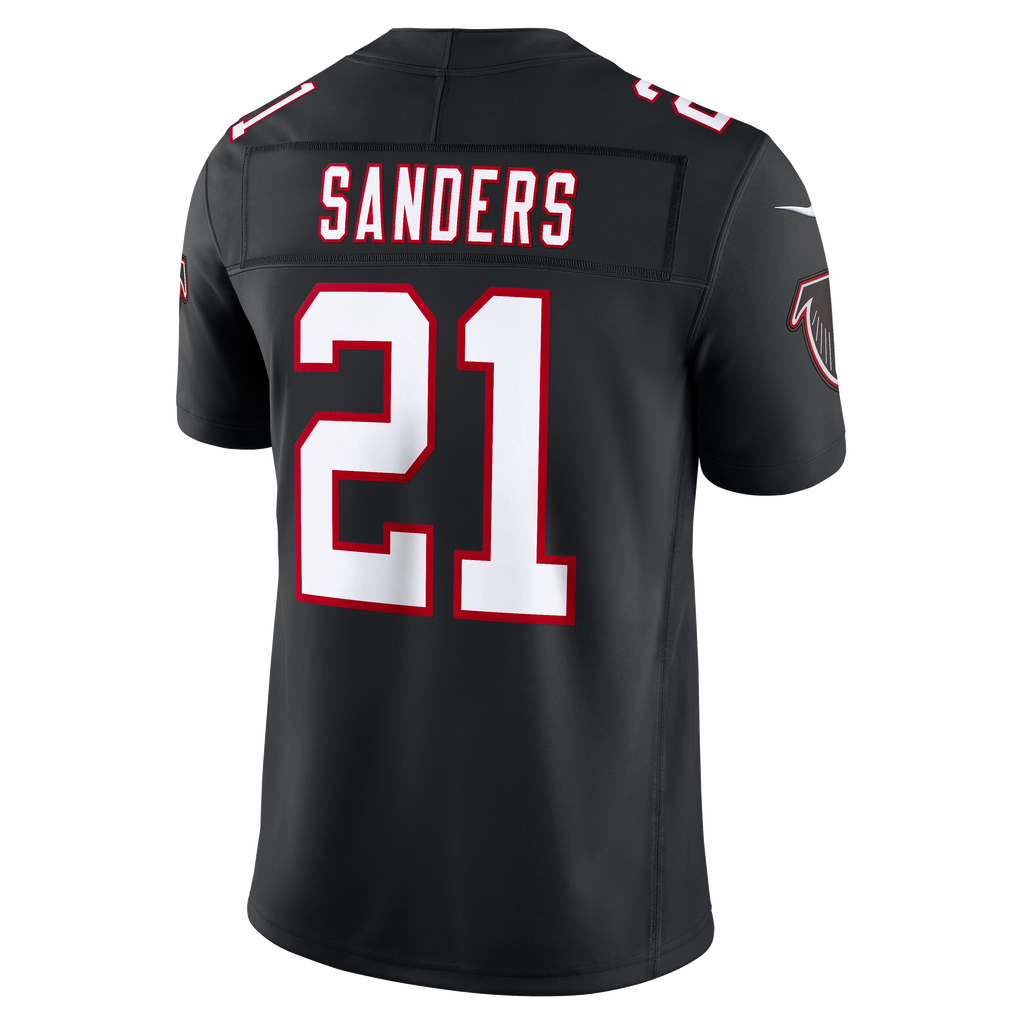 Men's Atlanta Falcons Deion Sanders Nike Black Alternate Throwback Vapor F.U.S.E. Stitched Retired Limited Jersey