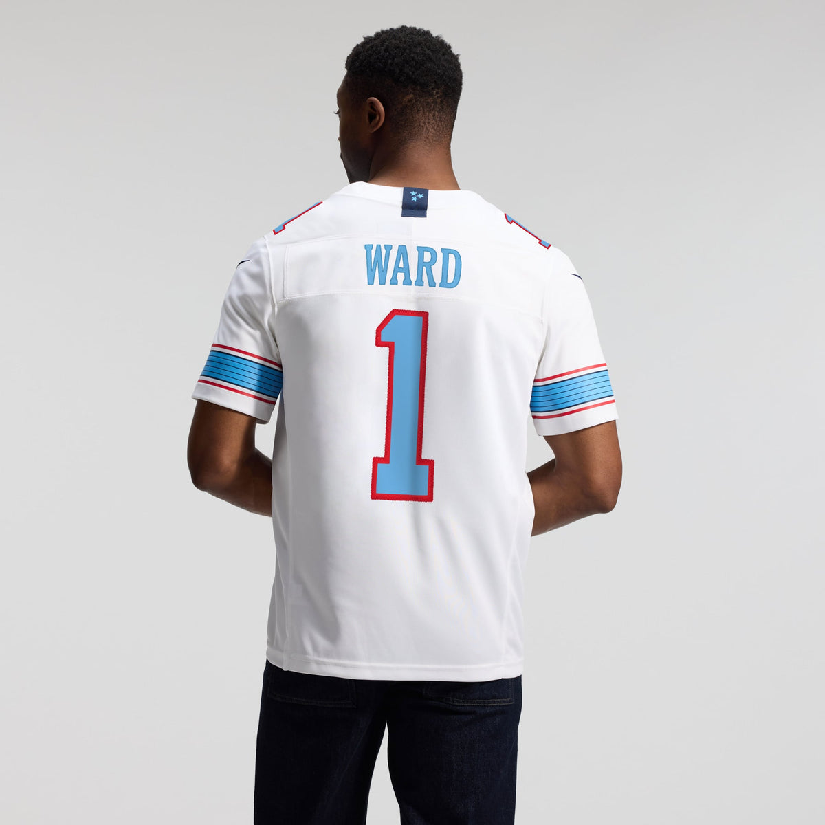 Men's Tennessee Titans Cameron Ward Nike Light Blue Team Vapor F.U.S.E. Stitched Limited Jersey