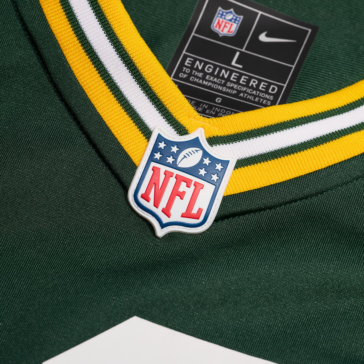 Men's Green Bay Packers Chris Brooks Nike  Green Team Game Jersey