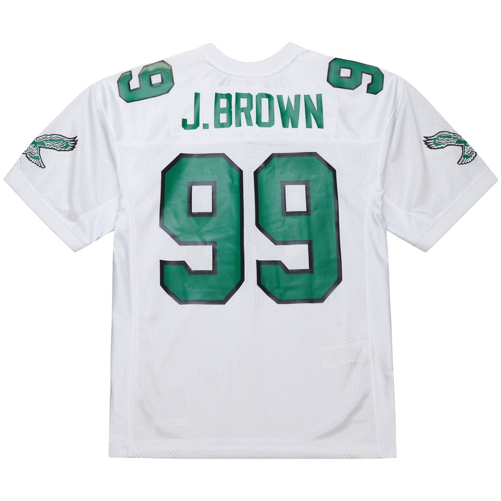 Men's Philadelphia Eagles Jerome Brown Mitchell & Ness White 1991 Authentic Throwback Retired Player Jersey