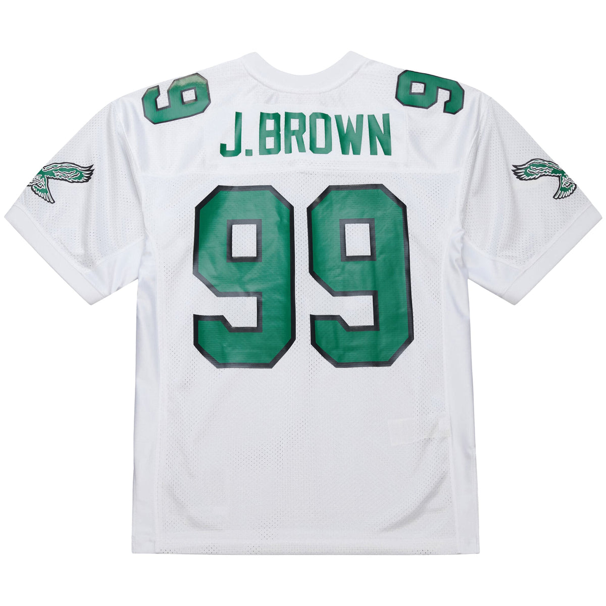 Men's Philadelphia Eagles Jerome Brown Mitchell & Ness White 1991 Authentic Throwback Retired Player Jersey