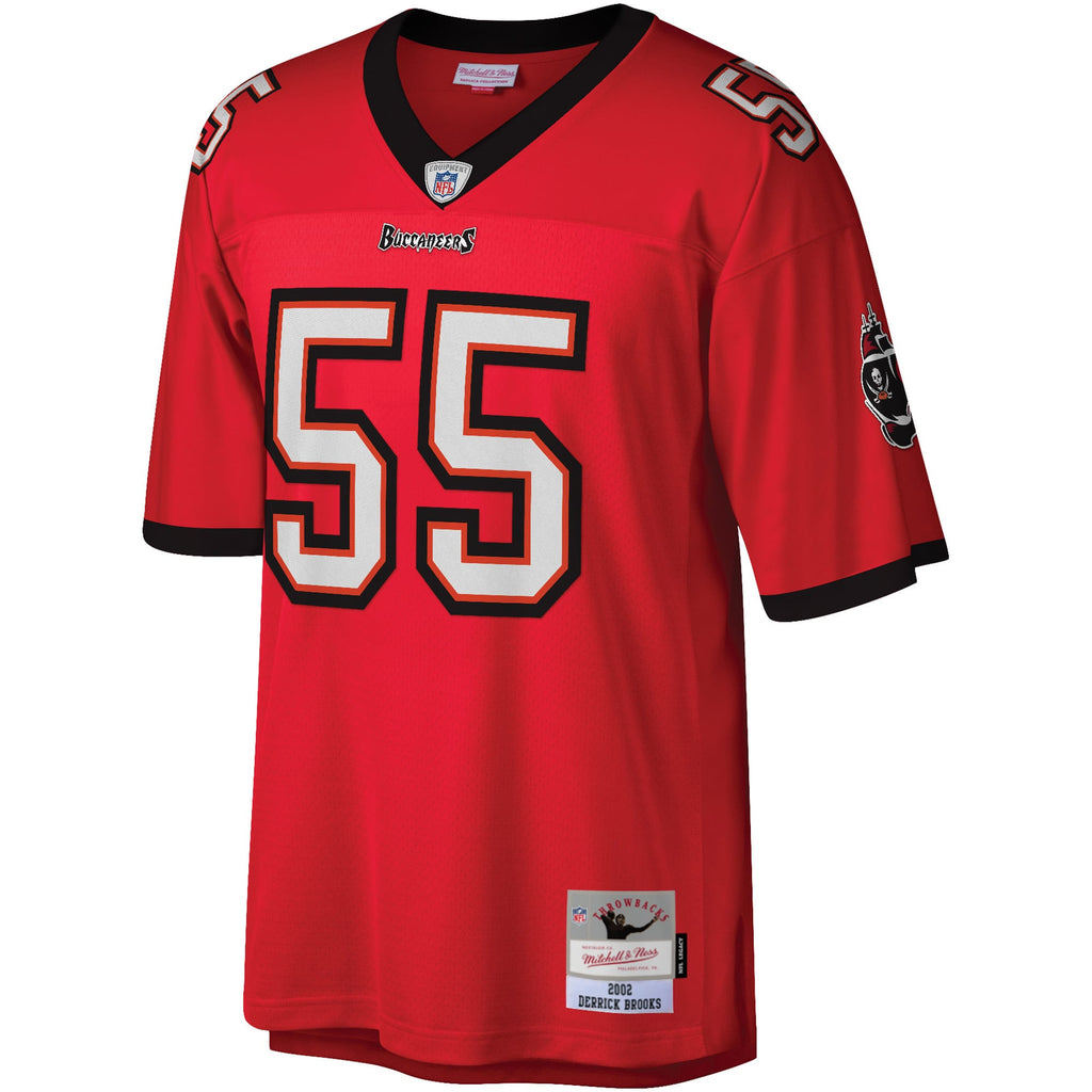 Men's Tampa Bay Buccaneers Derrick Brooks Mitchell & Ness Red Legacy Replica Jersey