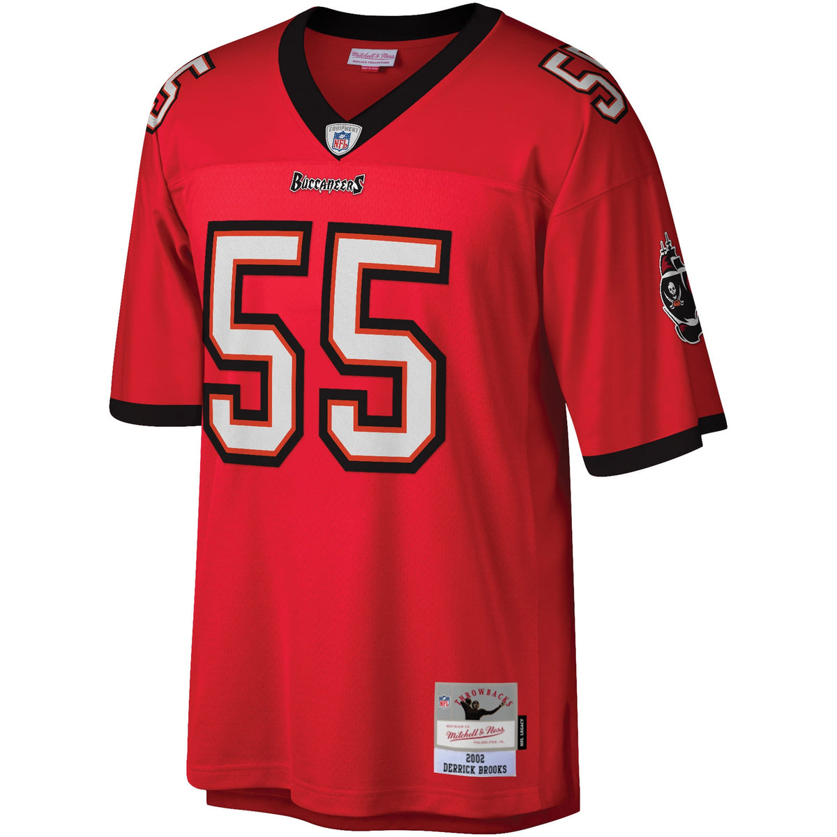 Men's Tampa Bay Buccaneers Derrick Brooks Mitchell & Ness Red Legacy Replica Jersey