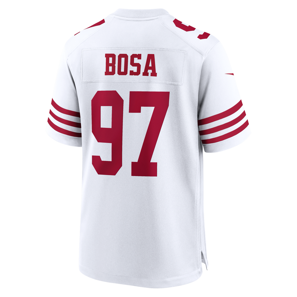 Men's San Francisco 49ers Nick Bosa Nike Scarlet 80th Anniversary Game Jersey