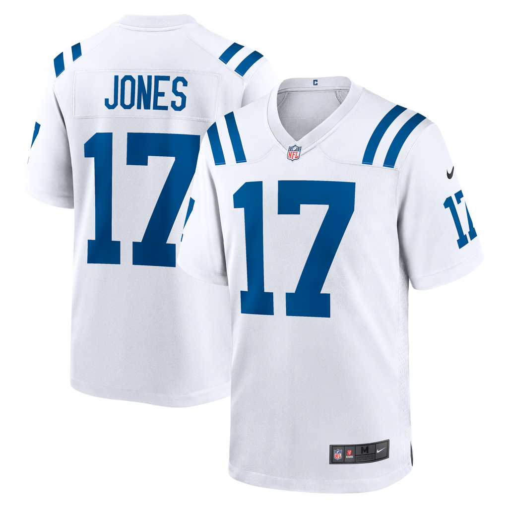 Men's Indianapolis Colts Daniel Jones Nike  White Game Jersey