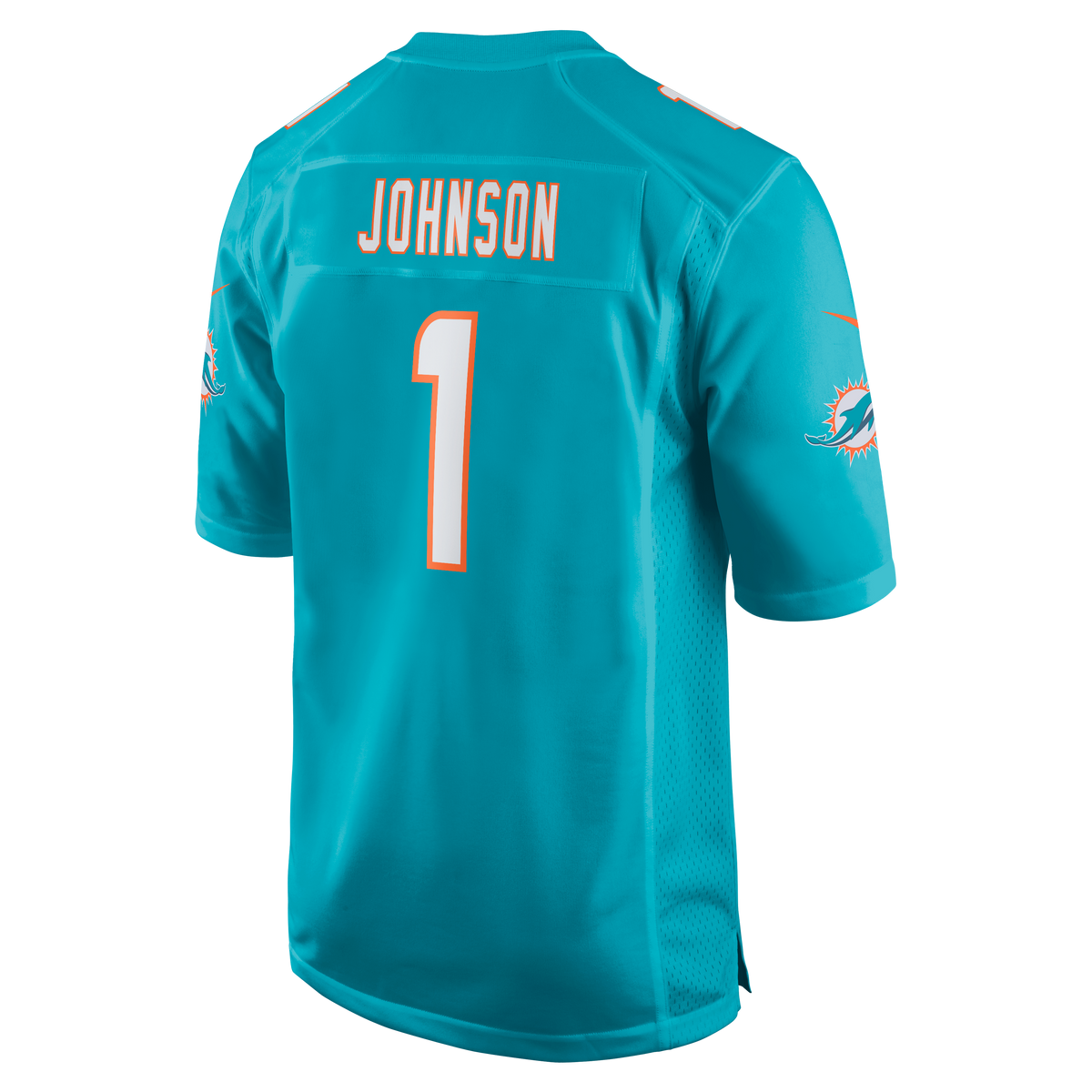 Men's Miami Dolphins Chris Johnson Nike Aqua Team Game Jersey