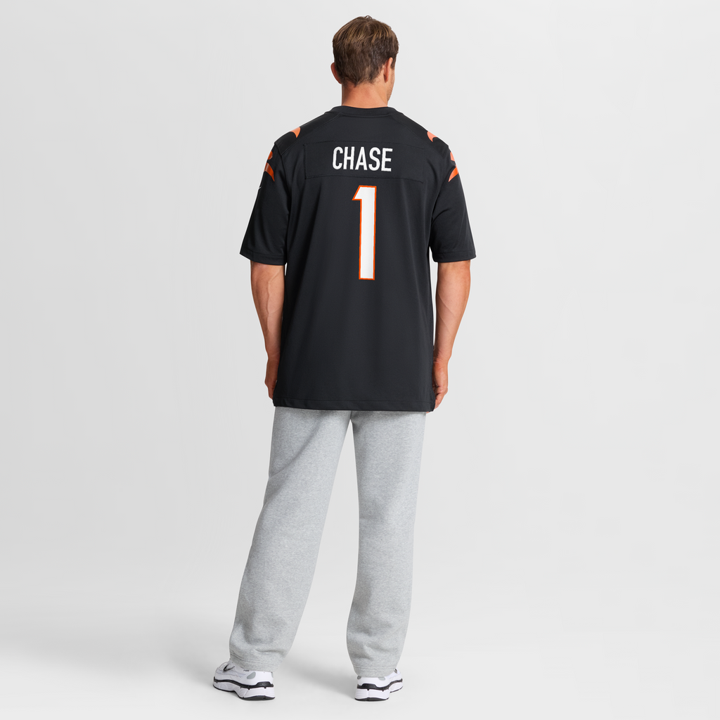 Men's Cincinnati Bengals Ja'Marr Chase Nike Black Game Jersey