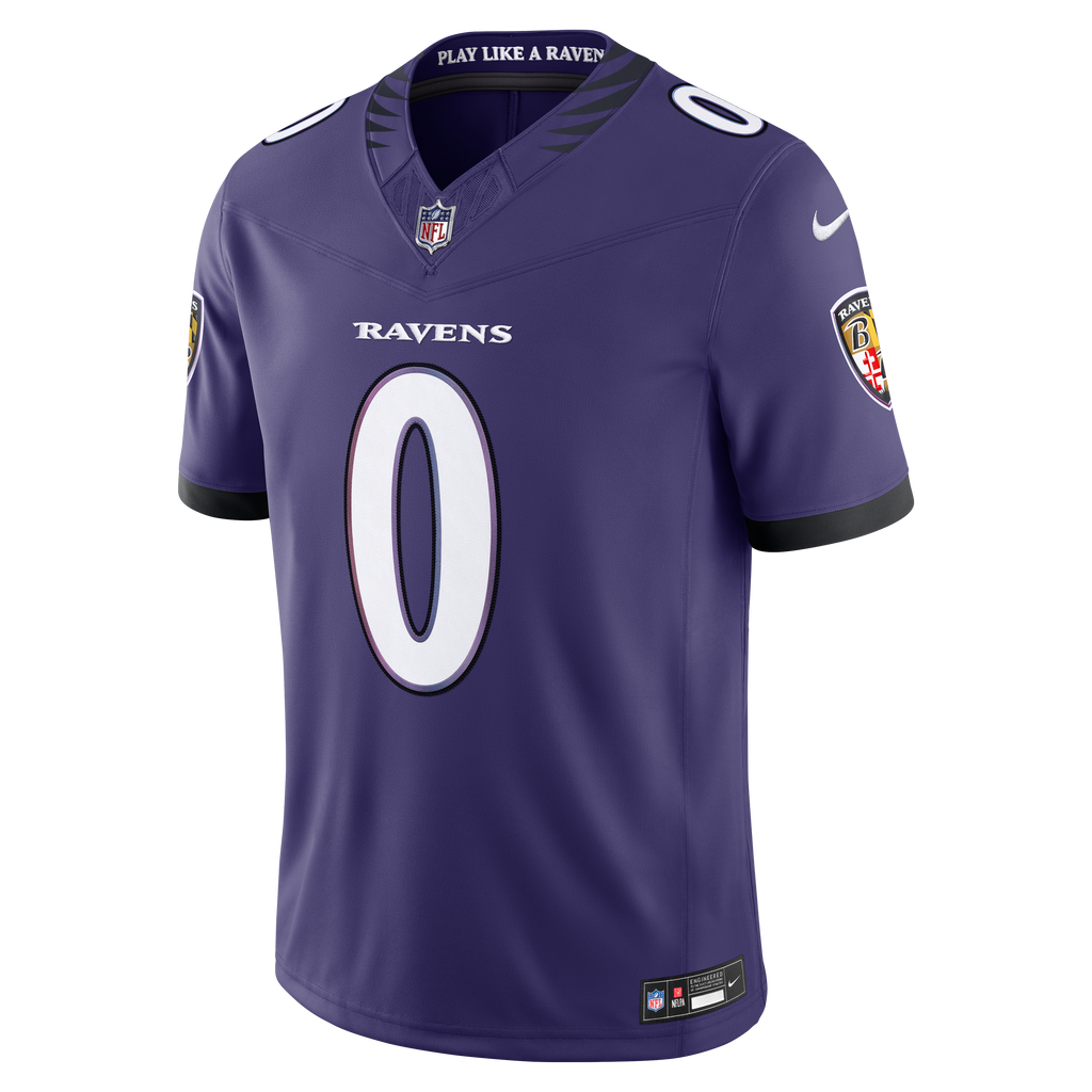 Men's Baltimore Ravens Roquan Smith Nike Purple Team Vapor F.U.S.E. Stitched Limited Jersey