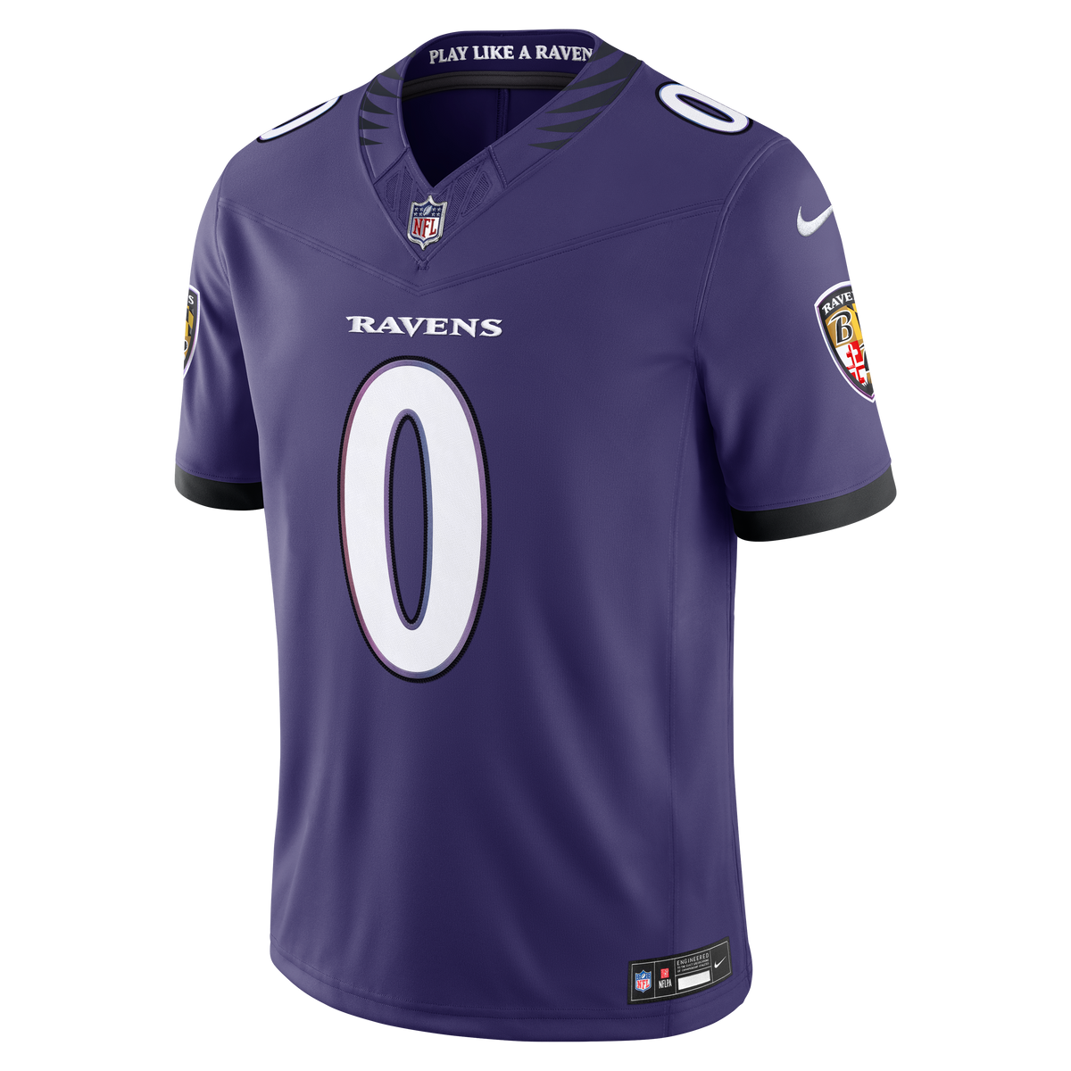 Men's Baltimore Ravens Roquan Smith Nike Purple Team Vapor F.U.S.E. Stitched Limited Jersey