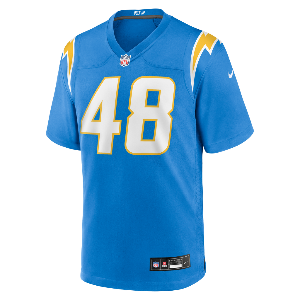Men's Los Angeles Chargers Bud Dupree Nike  Powder Blue Team Game Jersey