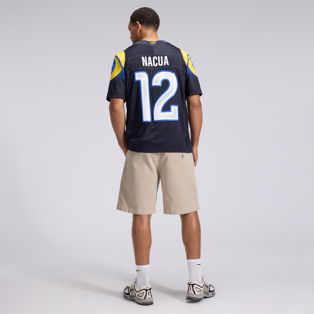 Men's Los Angeles Rams Puka Nacua Nike Dark Blue Rivalries Collection Stitched Limited Jersey