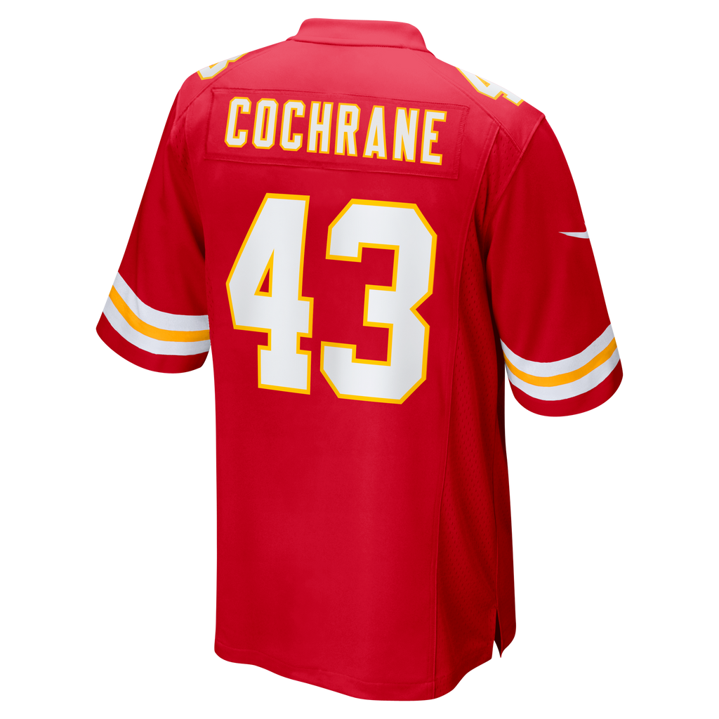 Men's Kansas City Chiefs Jack Cochrane Nike Red Game Player Jersey