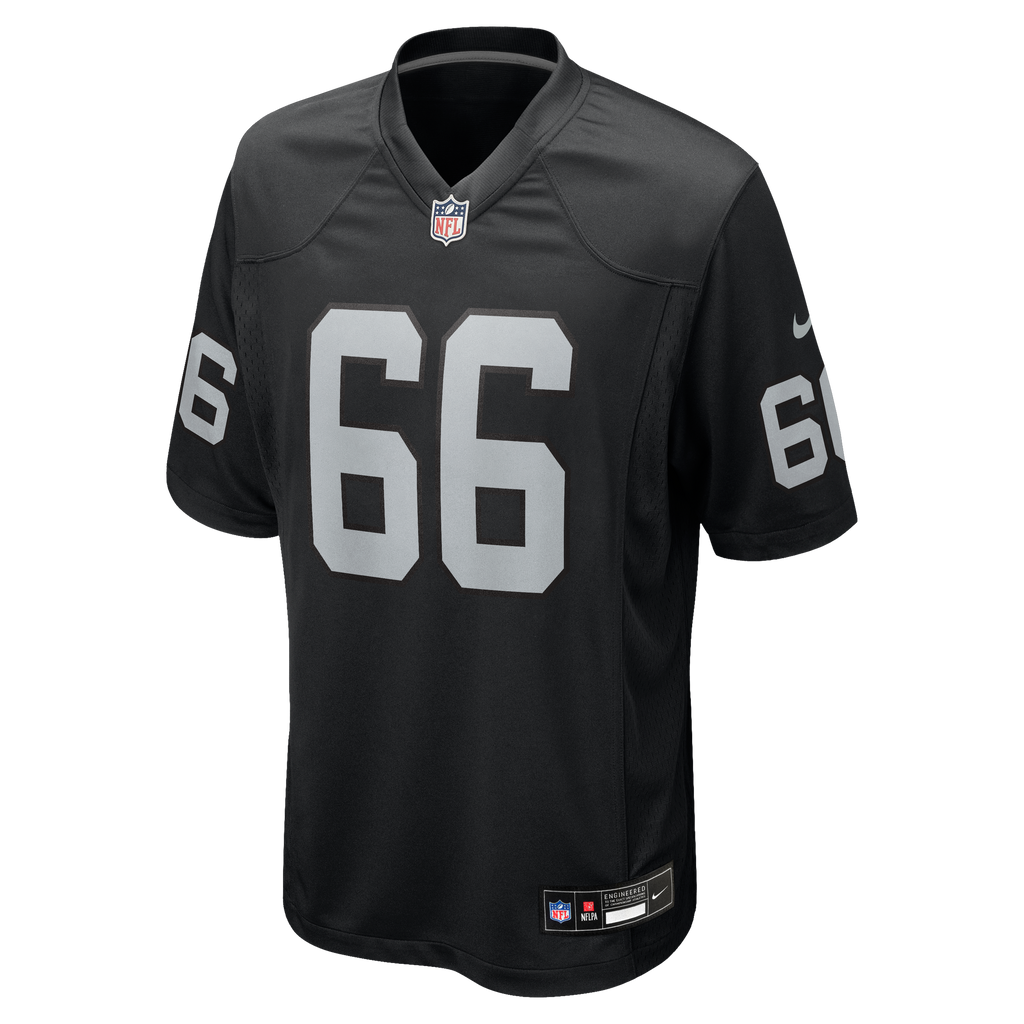 Men's Las Vegas Raiders Dylan Parham Nike Black Game Player Jersey