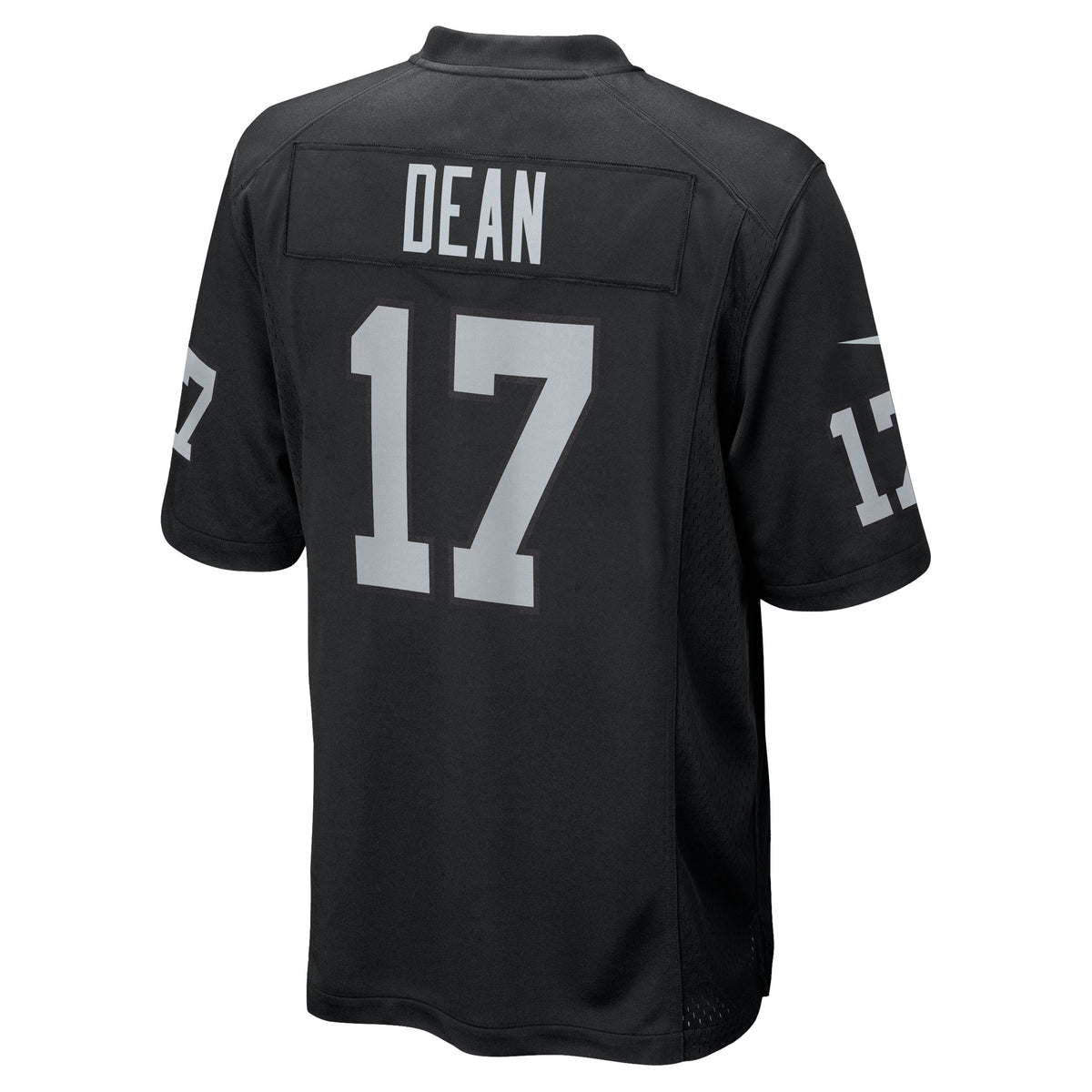 Men's Las Vegas Raiders Nakobe Dean Nike  Black Team Game Jersey