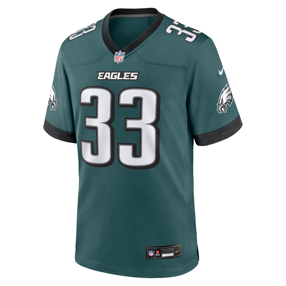 Men's Philadelphia Eagles Cooper DeJean Nike  Midnight Green Team Game Jersey