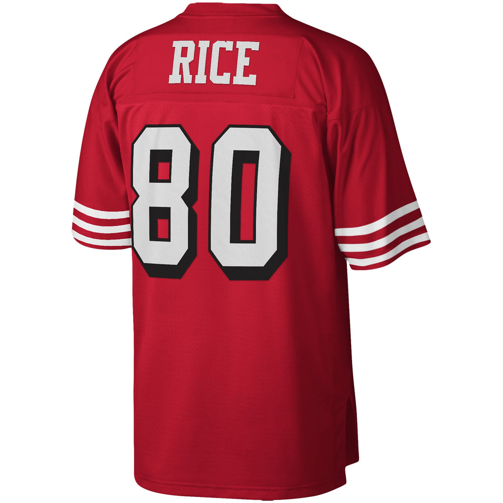 Men's San Francisco 49ers Jerry Rice Mitchell & Ness Scarlet Legacy Replica Jersey