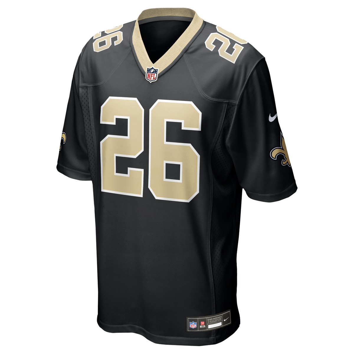 Men's New Orleans Saints Deuce McAllister Nike Black Game Retired Player Jersey