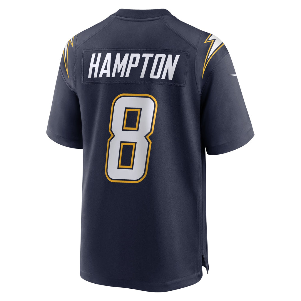 Men's Los Angeles Chargers Omarion Hampton Nike Navy Alternate Super Chargers Game Player Jersey