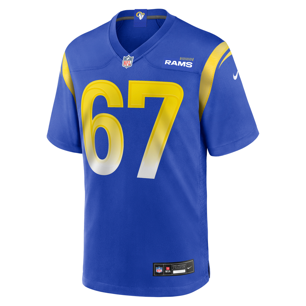 Men's Los Angeles Rams Justin Dedich Nike  Royal Game Jersey