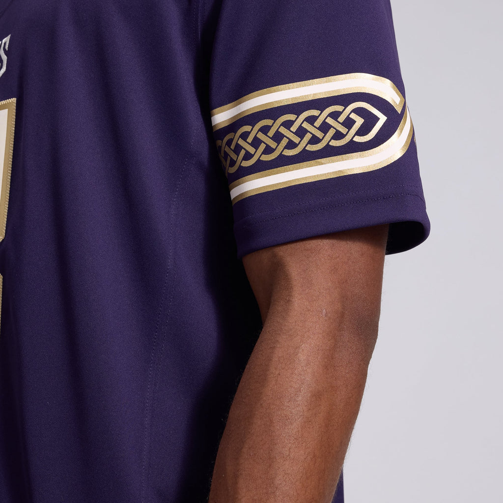 Men's Minnesota Vikings Jordan Addison Nike Purple 2026 Rivalries Collection Stitched Limited Jersey