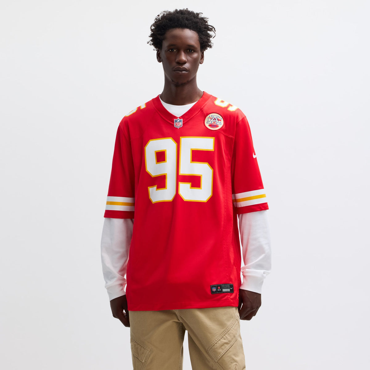 Men's Kansas City Chiefs Chris Jones Nike Red Game Jersey
