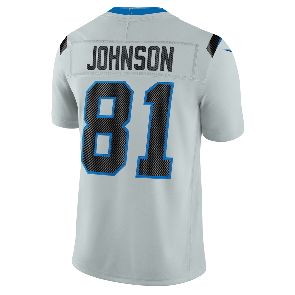 Men's Detroit Lions Calvin Johnson Nike Silver 2026 Rivalries Collection Stitched Limited Jersey