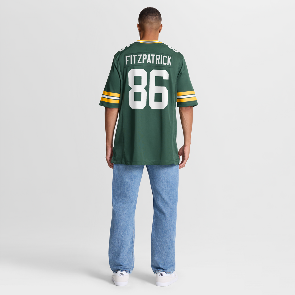 Men's Green Bay Packers John FitzPatrick Nike  Green Team Game Jersey