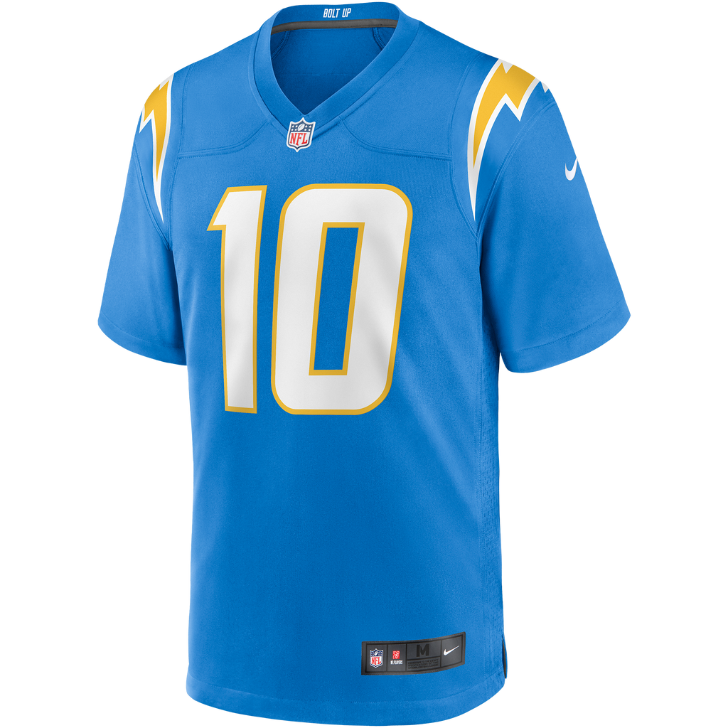 Men's Los Angeles Chargers Justin Herbert Nike Gold Alternate Charger Power Game Player Jersey
