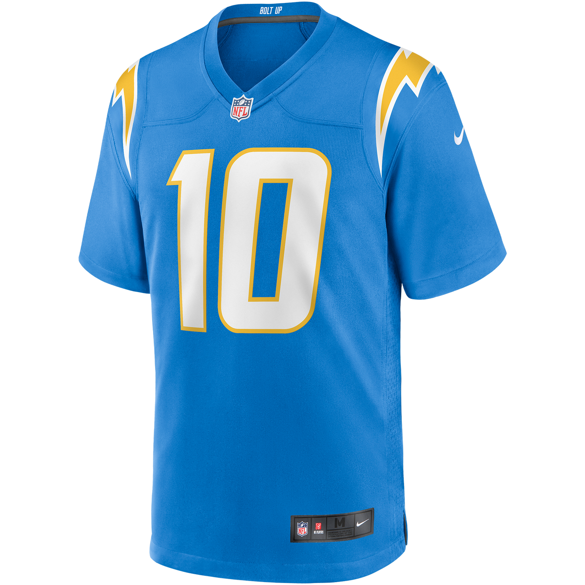 Men's Los Angeles Chargers Justin Herbert Nike Gold Alternate Charger Power Game Player Jersey